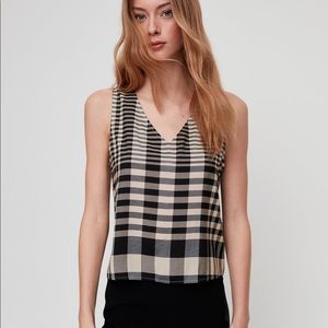 Aritzia Babaton Plaid Murphy Blouse
